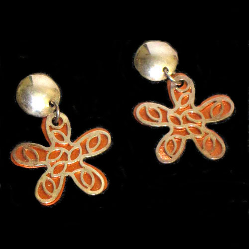 Imagen pendientes plata esmaltes presión/colgar